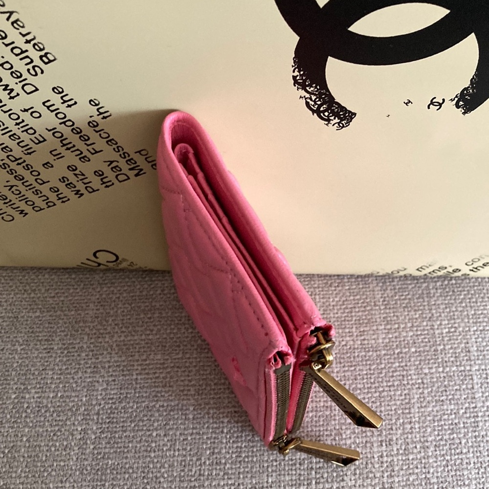 Kurt Geiger Pink Quilted Wallet - Picture 4 of 6